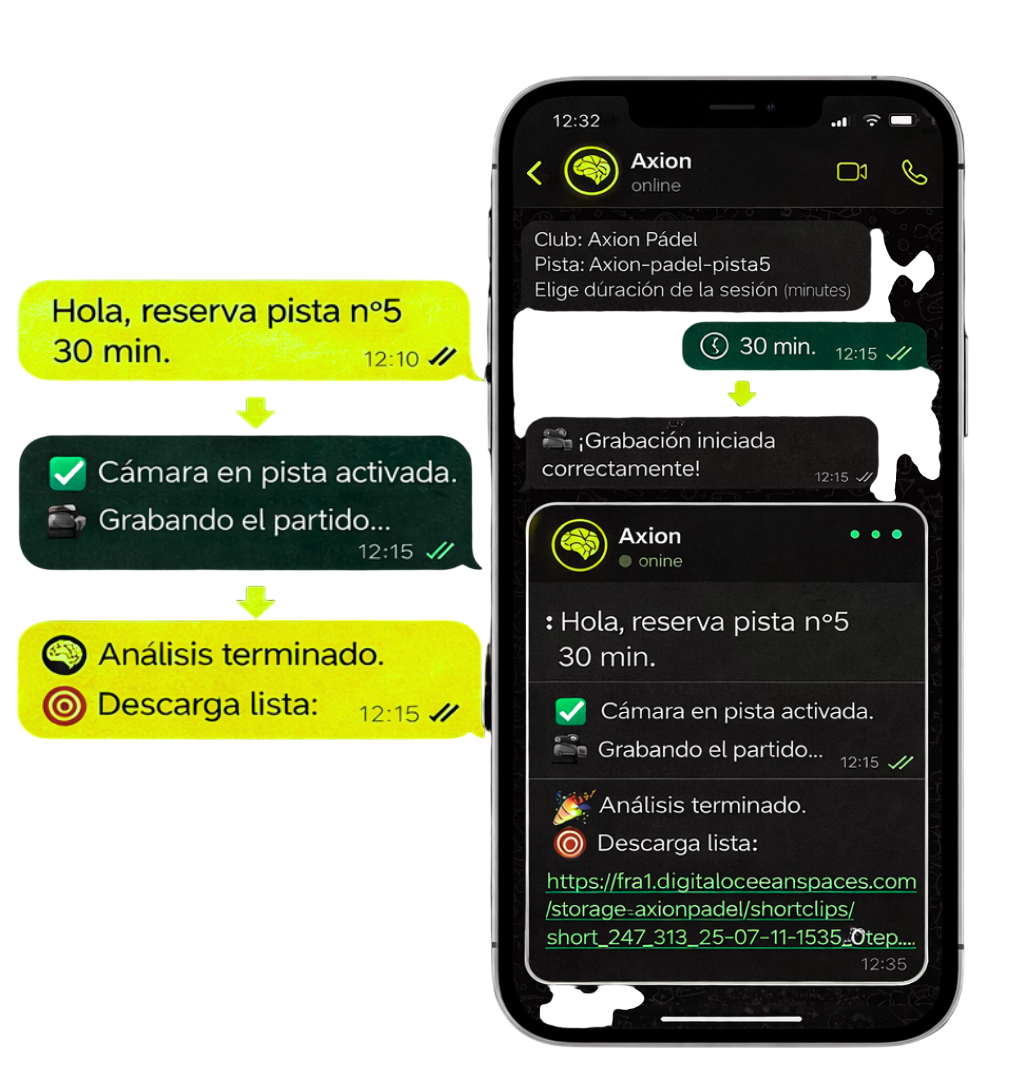 Jugador con tecnología Axion